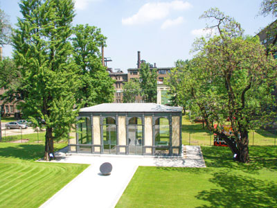 Chateau garden with gazebo